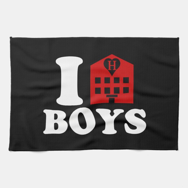 Linge De Cuisine I Love Hotel Boys (Horizontal)