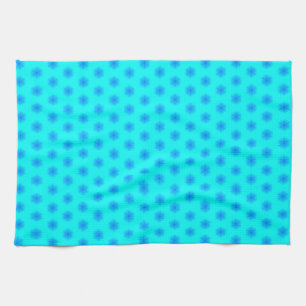 Linge De Cuisine Icy Aqua et Blue Snowflake Motif
