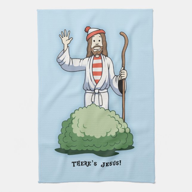 Linge De Cuisine Il y a Jésus ! (Vertical)