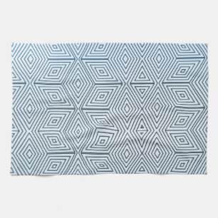 Linge De Cuisine Illusion optique 3D Plat Carré Diamonds
