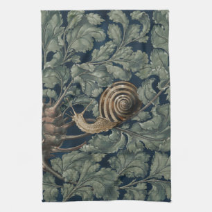 Linge De Cuisine Illustration Art Nouveau Vintage Escargot Botaniqu