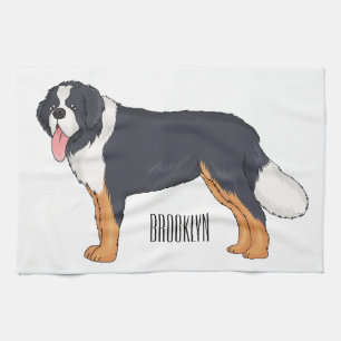 Linge De Cuisine Illustration bernoise d'un chien de montagne