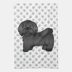 Linge De Cuisine Illustration de chien de dessin animé mignon Havan