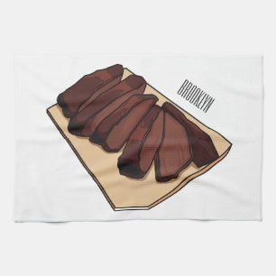 Linge De Cuisine Illustration de la poitrine de boeuf