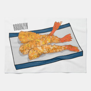 Linge De Cuisine Illustration de la tempura crevette