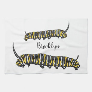 Linge De Cuisine Illustration Monarch caterpillar