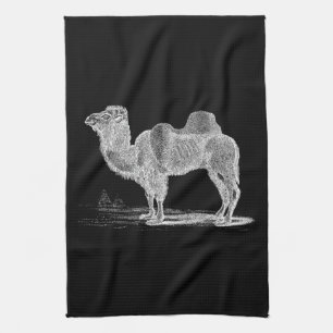 Linge De Cuisine Illustration vintage de chameau de 1800s - rétros
