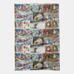 Linge De Cuisine Illustrations vintages de Vieux Monde du père noël