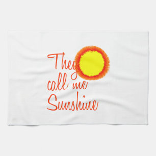 Linge De Cuisine Ils m'appellent Sunshine