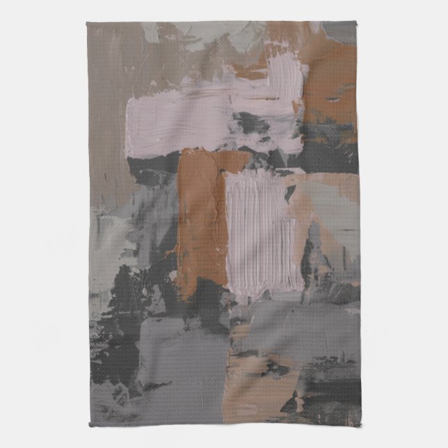 Linge De Cuisine Impasto Abstrait I (Vertical)