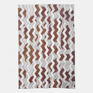 Linge De Cuisine Impression Brown et blanche de vache