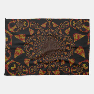 Linge De Cuisine Impression d'art Kaleidoscope crâne