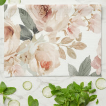 Impression Florale Aquarelle de Roses Roses Tendre