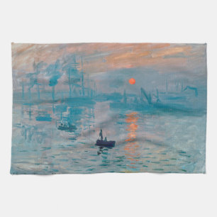 Linge De Cuisine Impression Soleil Levant Claude Monet 