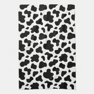 Linge De Cuisine Impression vache noir et blanc western cowboy sudi