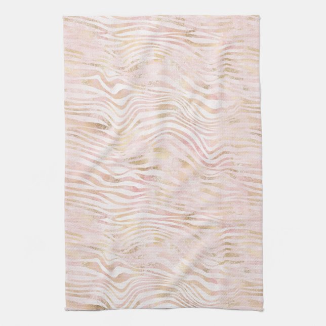 Linge De Cuisine Impression Zebra Or Glam Rose (Vertical)