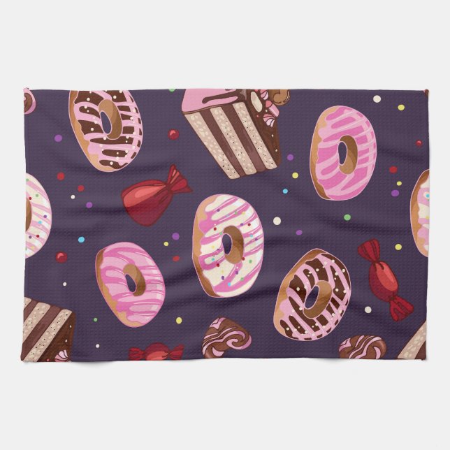 Linge De Cuisine Impressions de donuts (Horizontal)