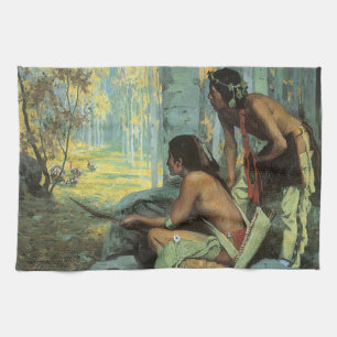 Linge De Cuisine Indiens d'autrefois, Les chasseurs de dindon de Ta
