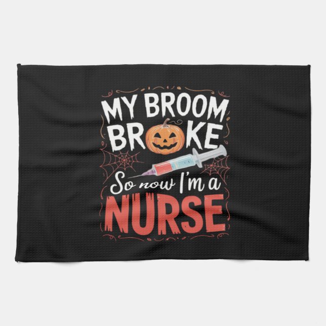 Linge De Cuisine Infirmière Funny Halloween Infirmière essentielle  (Horizontal)
