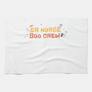 Linge De Cuisine infirmière infirmière Boo Crew Urgence infirmière 