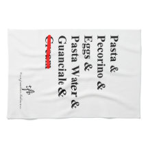 Ingrédients Pasta Carbonara