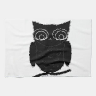 Linge De Cuisine Inkblot Owl
