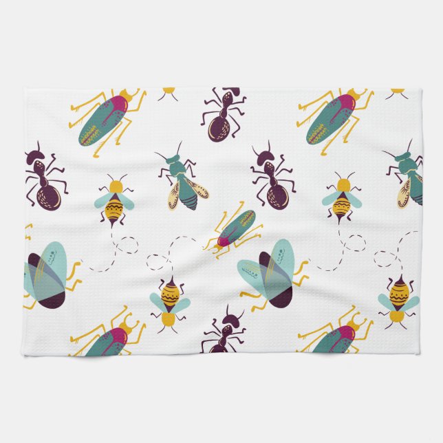 Linge De Cuisine insectes de petits insectes (Horizontal)