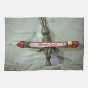 Linge De Cuisine Inspirational Rabbit : Always Love Sign Art Print