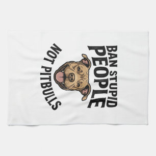 Linge De Cuisine Interdire les gens stupides pas les Pitbulls Vinta