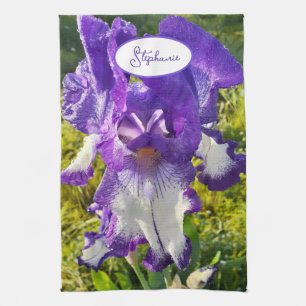 Linge De Cuisine Iris iris fleurs fleuris Cottage Jardin Anniversai