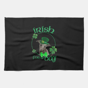 Linge De Cuisine Irish For A Day Whippet Lucky Dog In Patrick Day