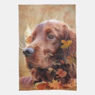 Linge De Cuisine Irish Red Setter, Irish Setter