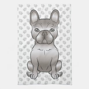 Linge De Cuisine Isabella French Bulldog / Frenchie Cute Dog & Paws