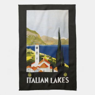 Linge De Cuisine Italie Lacs Vintage voyage Italie
