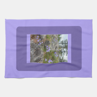 Linge De Cuisine Jacinthes des bois sur un coteau rocheux 