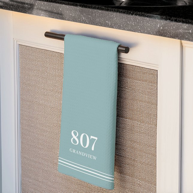 Linge De Cuisine Jade | Numéro de maison et nom de rue (Créateur téléchargé)