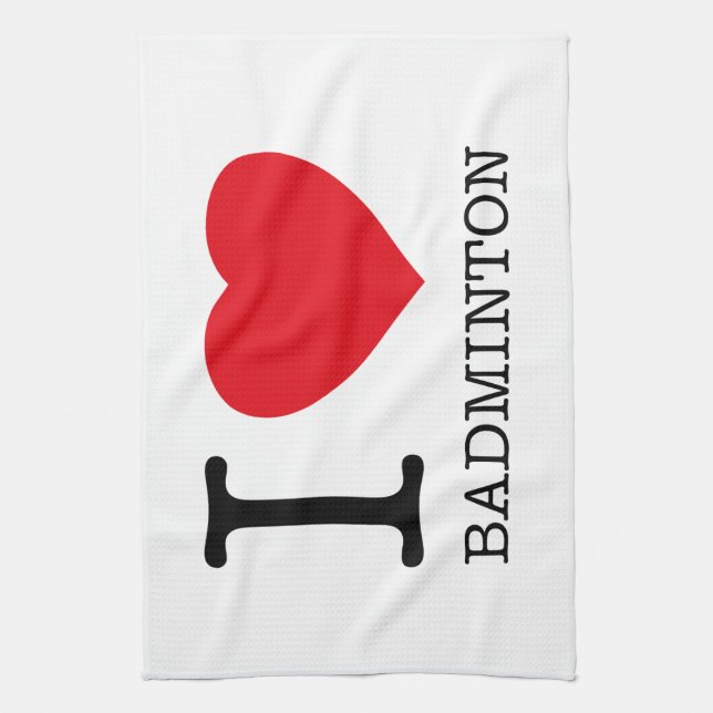 LINGE DE CUISINE J'AIME BADMINTON (Vertical)