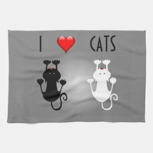 Linge De Cuisine J'aime des chats