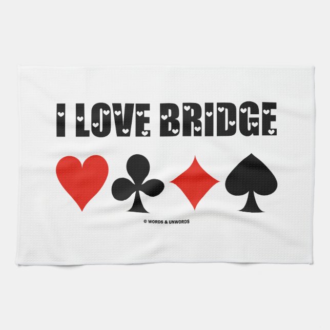 Linge De Cuisine J'aime l'attitude de pont de costumes de carte de (Horizontal)
