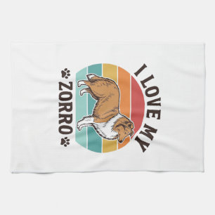 Linge De Cuisine J'aime mon design vintage Zorro pour amoureux de c