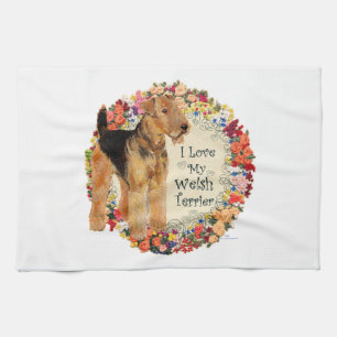Linge De Cuisine J'aime mon terrier gallois