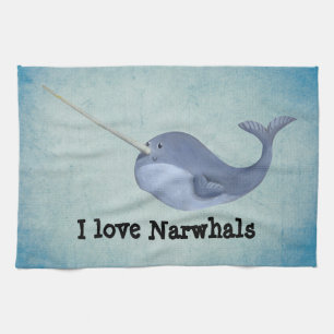 Linge De Cuisine J'aime Narwhals