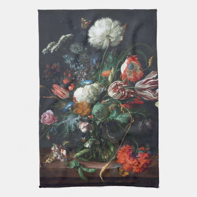 Linge De Cuisine Jan Davidsz de Heem Vase des fleurs (Vertical)