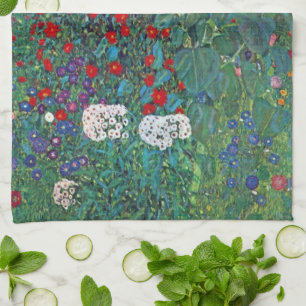 Linge De Cuisine Jardin agricole avec tournesol par Klimt, Fleurs V