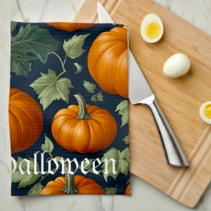 Linge De Cuisine Jardin de citrouilles feuillu