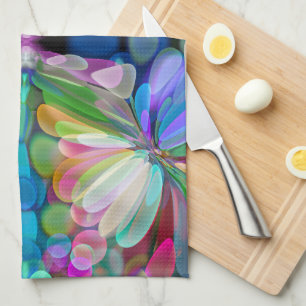 Linge De Cuisine Jardin de Fleur sauvage de libellules Abstrait Flo