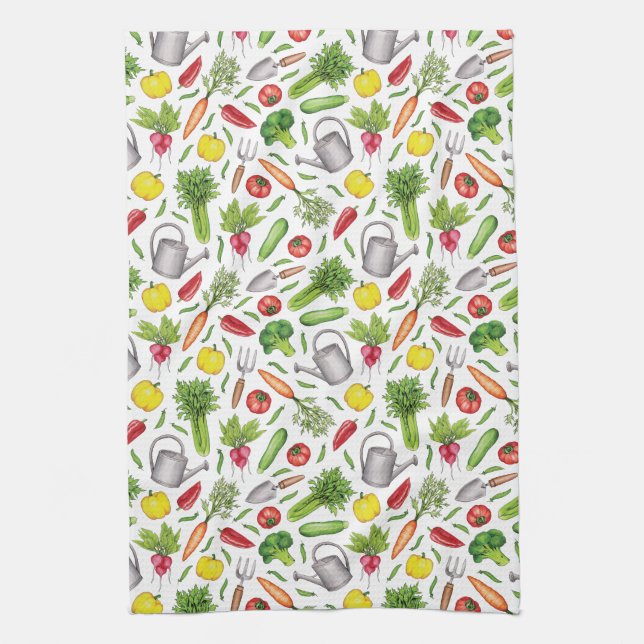 Linge De Cuisine Jardin de légumes d'été (Vertical)