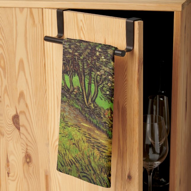 Linge De Cuisine Jardin de l'hôpital Saint-Paul par Vincent van Gog (Pliage en tiers)