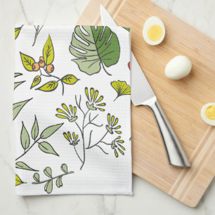 Linge De Cuisine Jardin Fleur sauvage botanique