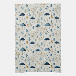 Linge De Cuisine Jardin Floral de Pluie Serein (3)
